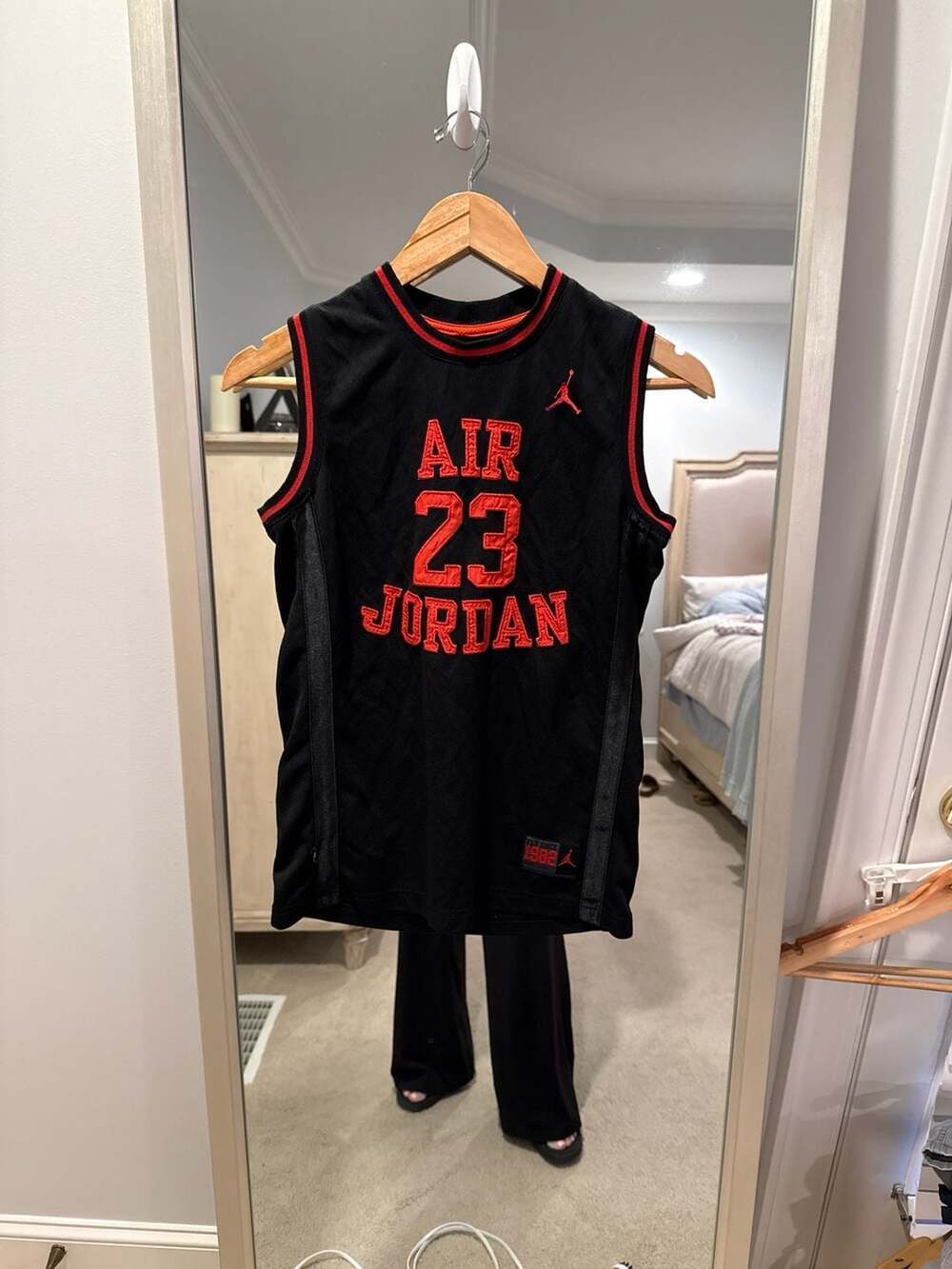 Jordan Boys' Air Jordan 23 Basketball Jersey Black Size L (12-13 YRS)